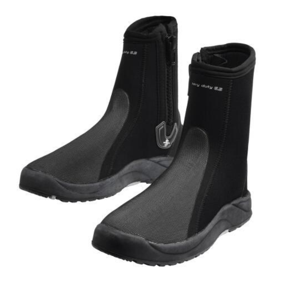 Coppia di calzari Heavy Duty 6,5 mm prodotti da Scubapro per immersioni subacquee. Vista frontale